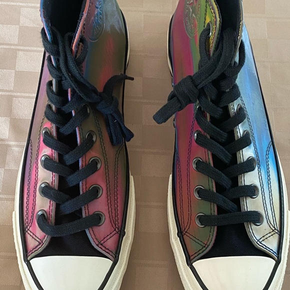 Converse | Shoes | Chuck 7 Iridescent Faux Leather 70495c Sample | Poshmark